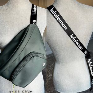lululemon logo belt bag “the rest is written”